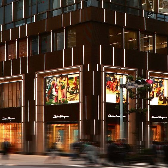Flagship store Ferragamo di Tokyo – L&L Luce&Light